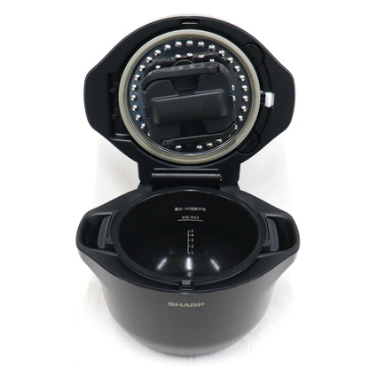 シャープ ヘルシオ ホットクック KN-HW24G 2〜6人用 2.4L容量 kn-hw24g-b  ブラック 整備済みアウトレット品 [中古(C)]