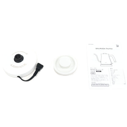 バルミューダ(BALMUDA) The Pot KPT01JP 電気ケトル 0.6L kpt01jp-wh  ホワイト 整備済みアウトレット品 [良い(B)]
