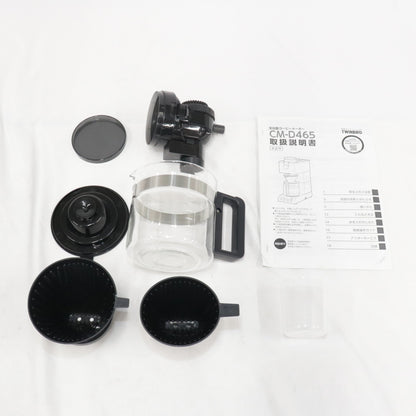 [中古(B)] ツインバード 全自動コーヒーメーカー CM-D465B [容量6杯モデル] cm-d465b  [良い]