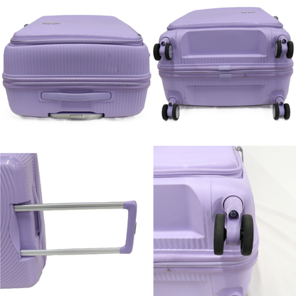 [8-10泊向けサイズ]AMERICAN TOURISTER CURIO スピナー75 エキスパンダブル 98L/拡張時114L ハードスーツケース　americantourister-curio75-lvn  ラベンダー 整備済みアウトレット品 [中古(C)]