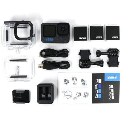 GoPro HERO12 Black アクションカメラ アクセサリーセット hero12-black   整備済みアウトレット品 [中古(C)]