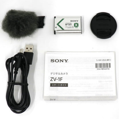 ソニー VLOGCAM ZV-1F コンパクトデジタルカメラ sony-vlogcam-zv-1f-bc  ブラック 整備済みアウトレット品 [良い(B)]