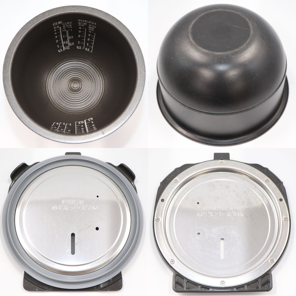 [中古(B)] [5.5合炊き] 東芝 炎匠炊き RC-10ZWV 真空圧力IH 炊飯器 ブラック [良い]