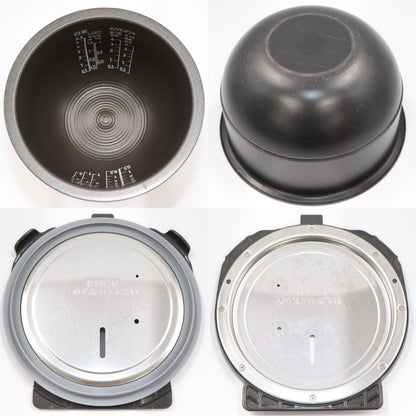 [中古(B)] [5.5合炊き] 東芝 炎匠炊き RC-10ZWV 真空圧力IH 炊飯器 ブラック [良い]