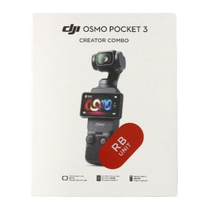 ［整備済/未開封品 (S)］DJI Osmo Pocket 3 Creator Combo (RBunit / シュリンク包装) 3軸スタビライザー搭載 ポケットジンバルカメラ　osmopocket-3-combo