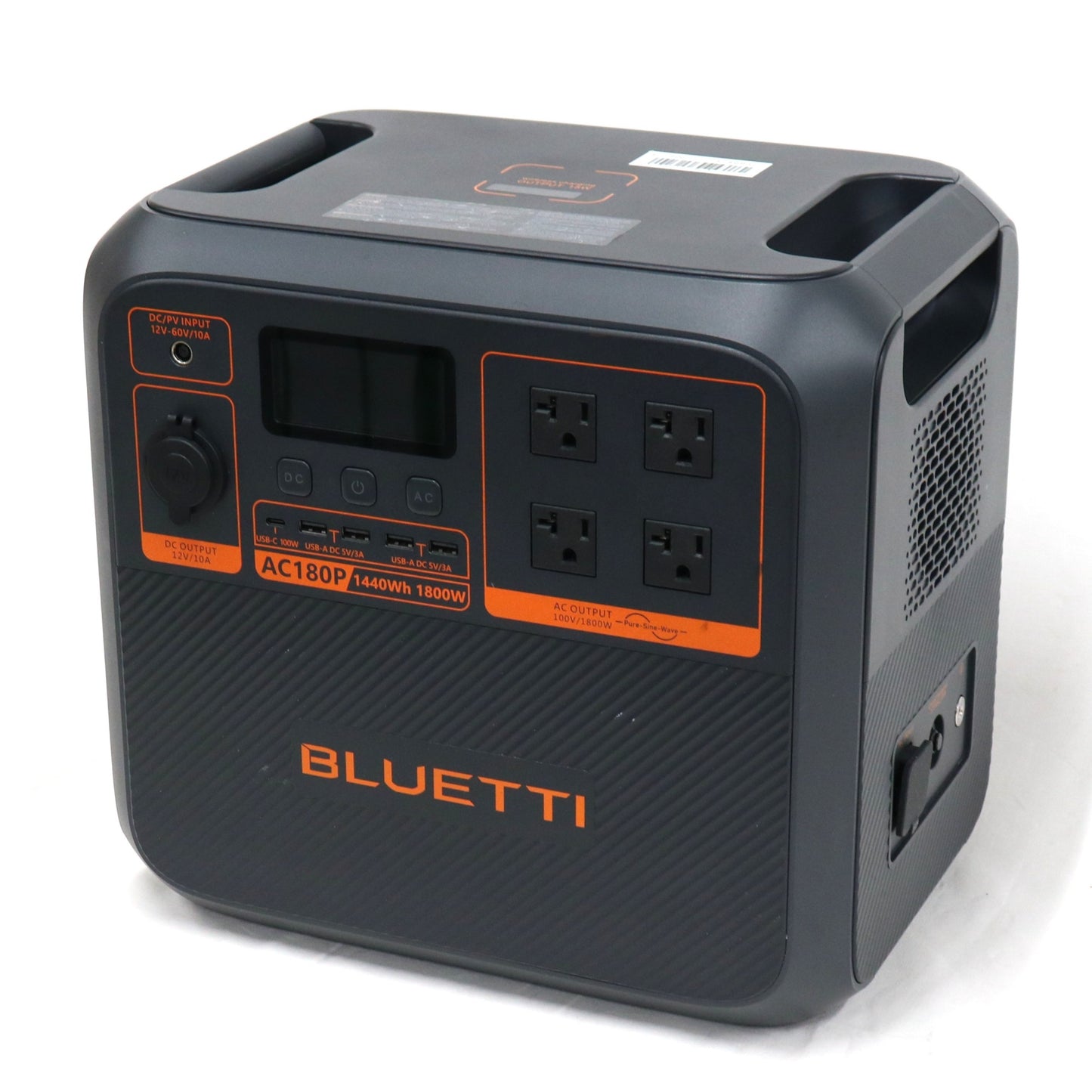 BLUETTI(ブルーティ) ポータブル電源 AC180P (1440Wh)　ac180p   整備済みアウトレット品 [良い(B)]