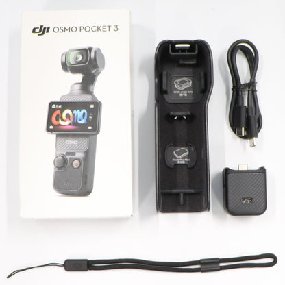 [標準付属品のみ]DJI Osmo Pocket 3 (オズモポケット3) 3軸スタビライザー搭載 ポケットジンバルカメラ dji-osmo-pocket-3   整備済みアウトレット品 [中古(C)]