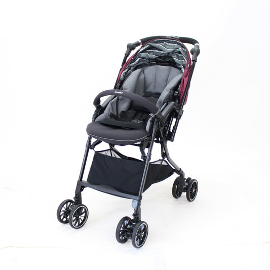 [中古(B)] コンビ ホワイトレーベル ベビーカー スゴカルα 4キャス エッグショック ワインレッド [良い]