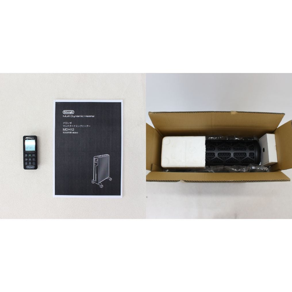 [中古(C)]  [2017年発売モデル] デロンギ マルチダイナミックヒーター MDH12-BK 1200W (暖房目安 8～10畳) mdh12-bk-l　[可]