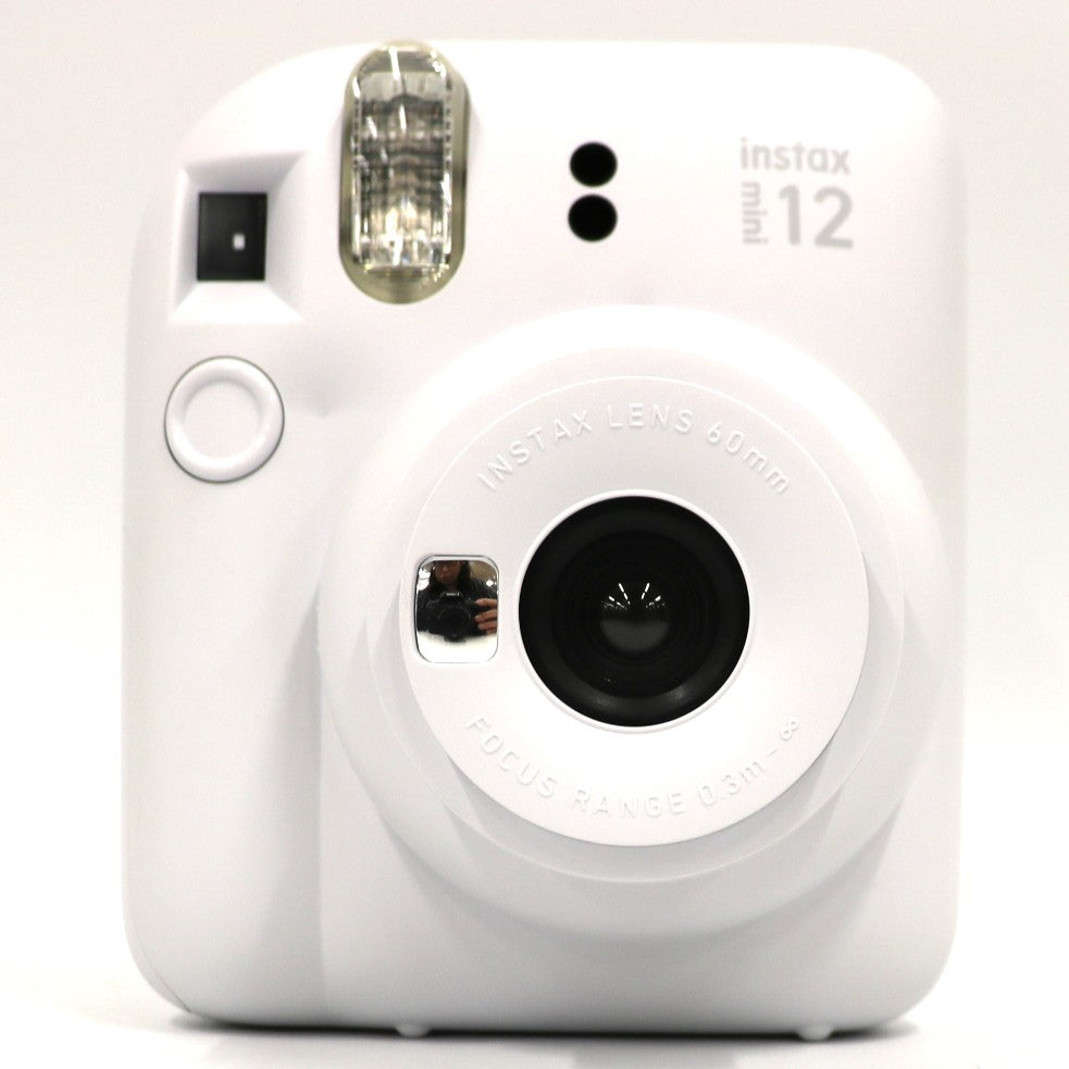 富士フイルム instax mini 12 インスタントカメラ チェキ instax-mini12-wh  クレイホワイト ジャンク品 [難あり(D)]