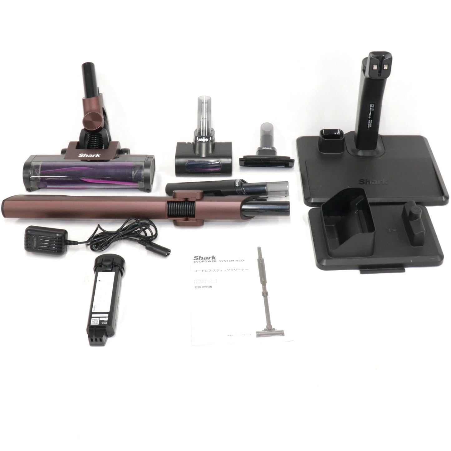 [中古(B)] Shark EVOPOWER SYSTEM NEO コードレススティッククリーナー LC250J　lc250j-br  [良い]