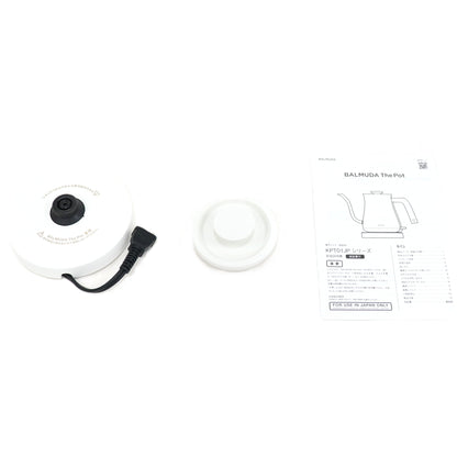 バルミューダ(BALMUDA) The Pot KPT01JP 電気ケトル 0.6L kpt01jp-wh  ホワイト 整備済みアウトレット品 [中古(C)]