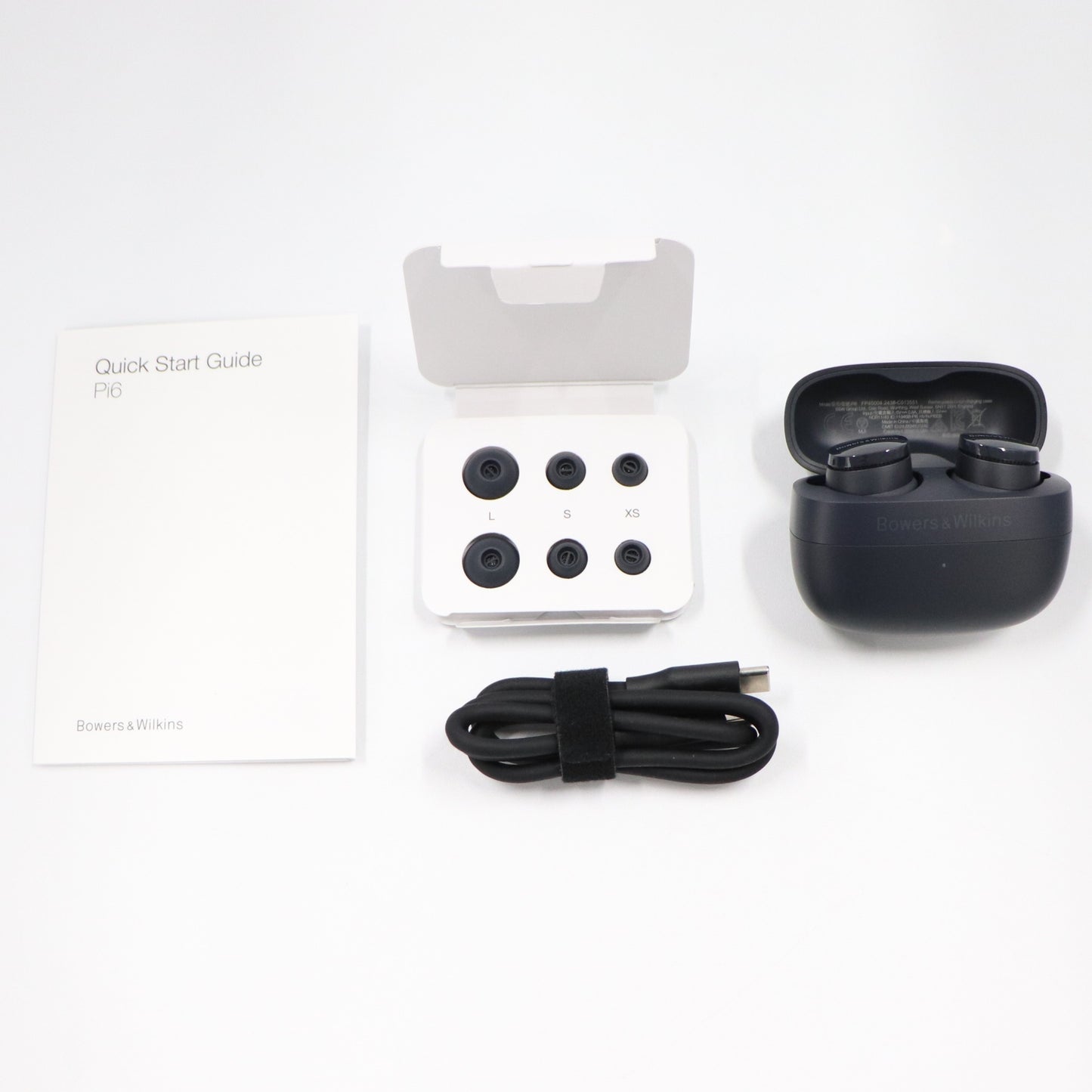 [中古(A)] Bowers&Wilkins Pi6 ワイヤレスイヤホン　pi6-sg ストームグレー[非常に良い]