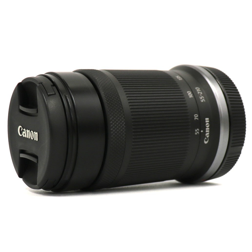 CANON RF-S55-210mm F5-7.1 IS STM 望遠ズームレンズ rf-s55-210isstm-b  ブラック 整備済みアウトレット品 [中古(B)]