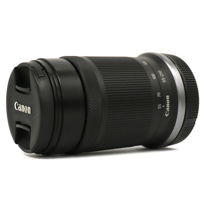 CANON RF-S55-210mm F5-7.1 IS STM 望遠ズームレンズ rf-s55-210isstm-b  ブラック 整備済みアウトレット品 [中古(B)]