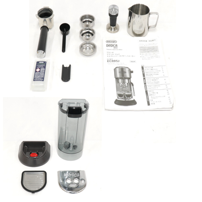 [中古(B)] デロンギ デディカ アルテ エスプレッソ・カプチーノメーカー EC885J ec885j-gy  [良い]