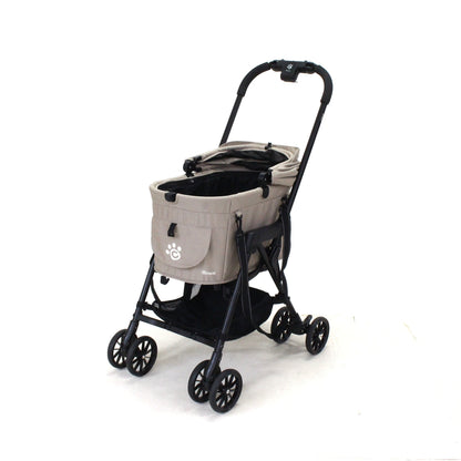 コンビ ペット用カート ミリミリキャリ―　combi-milimilicarry-beige  ウォーターエッジベージュ 整備済みアウトレット品 [中古(C)]