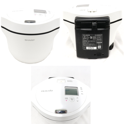 [ジャンク] シャープ ヘルシオ ホットクック KN-HW24G 2〜6人用 2.4L容量　kn-hw24g-w ホワイト[難あり(D)]