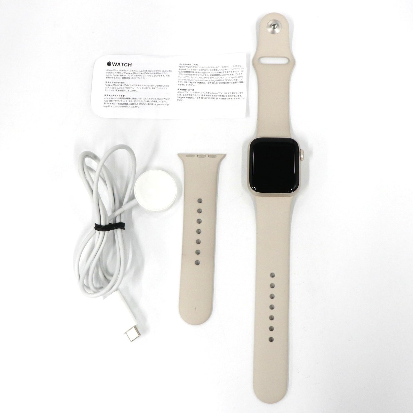 [中古(C)] Apple Watch SE(第2世代) GPS 40mm  a2722-sr スターライト[可]