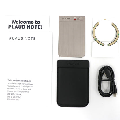 [中古(A)] PLAUD NOTE AIボイスレコーダー pld-64g-sr スターライト[非常に良い]