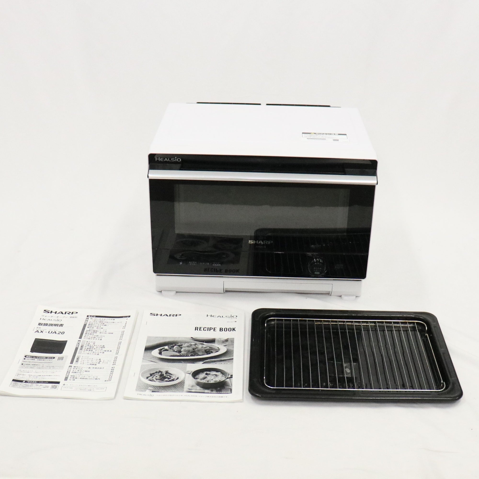 [中古(C)] シャープ ウォーターオーブン ヘルシオ AX-UA20 オーブンレンジ 22L ホワイトax-ua20-w　[可]