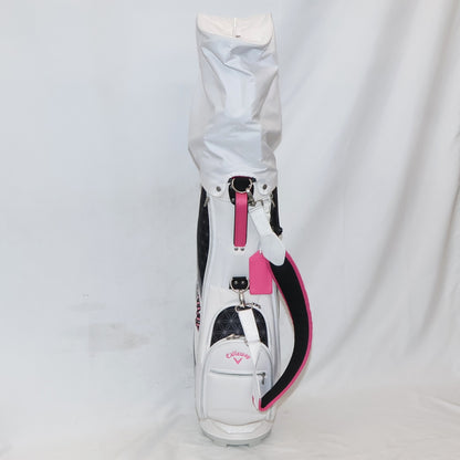 キャロウェイ ゴルフ ソレイル クラブセットレディース 8本組 キャディバッグ付き パッケージセット　callaway-solaire-clubset-8-pink  ピンク 整備済みアウトレット品 [中古(C)]