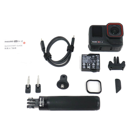 Insta360 Ace Pro 2 アクションカメラ ミニ見えない自撮り棒＋三脚セット insta360-ace-pro2-bk  ミッドナイトブラック 整備済みアウトレット品 [中古(A)]