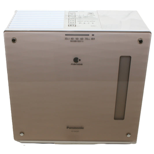 パナソニック ヒーターレス気化式加湿器 ナノイー搭載 FE-KXU07 （木造12畳/プレハブ19畳）　fe-kxu07-t  ブラウン 整備済みアウトレット品 [良い(B)]