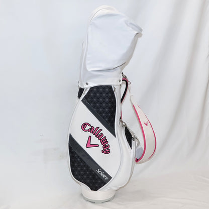キャロウェイ ゴルフ ソレイル クラブセットレディース 8本組 キャディバッグ付き パッケージセット　callaway-solaire-clubset-8-pink  ピンク 整備済みアウトレット品 [中古(C)]