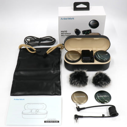 アンカー(Anker) AnkerWork M650 ワイヤレスマイク a3320011  メタリックブラック 整備済みアウトレット品 [中古(C)]