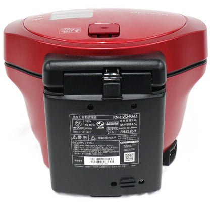 [中古(C)] シャープ ヘルシオ ホットクック KN-HW24G 2〜6人用 2.4L容量　kn-hw24g-r レッドkn-hw24g-r　[可]