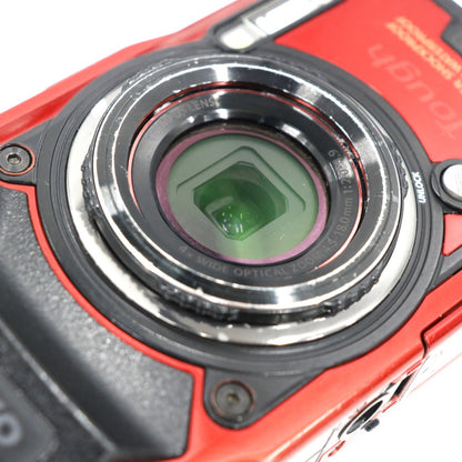 [中古(B)] OLYMPUS 防水カメラ STYLUS Tough TG-6　tg-6-r レッド [良い]