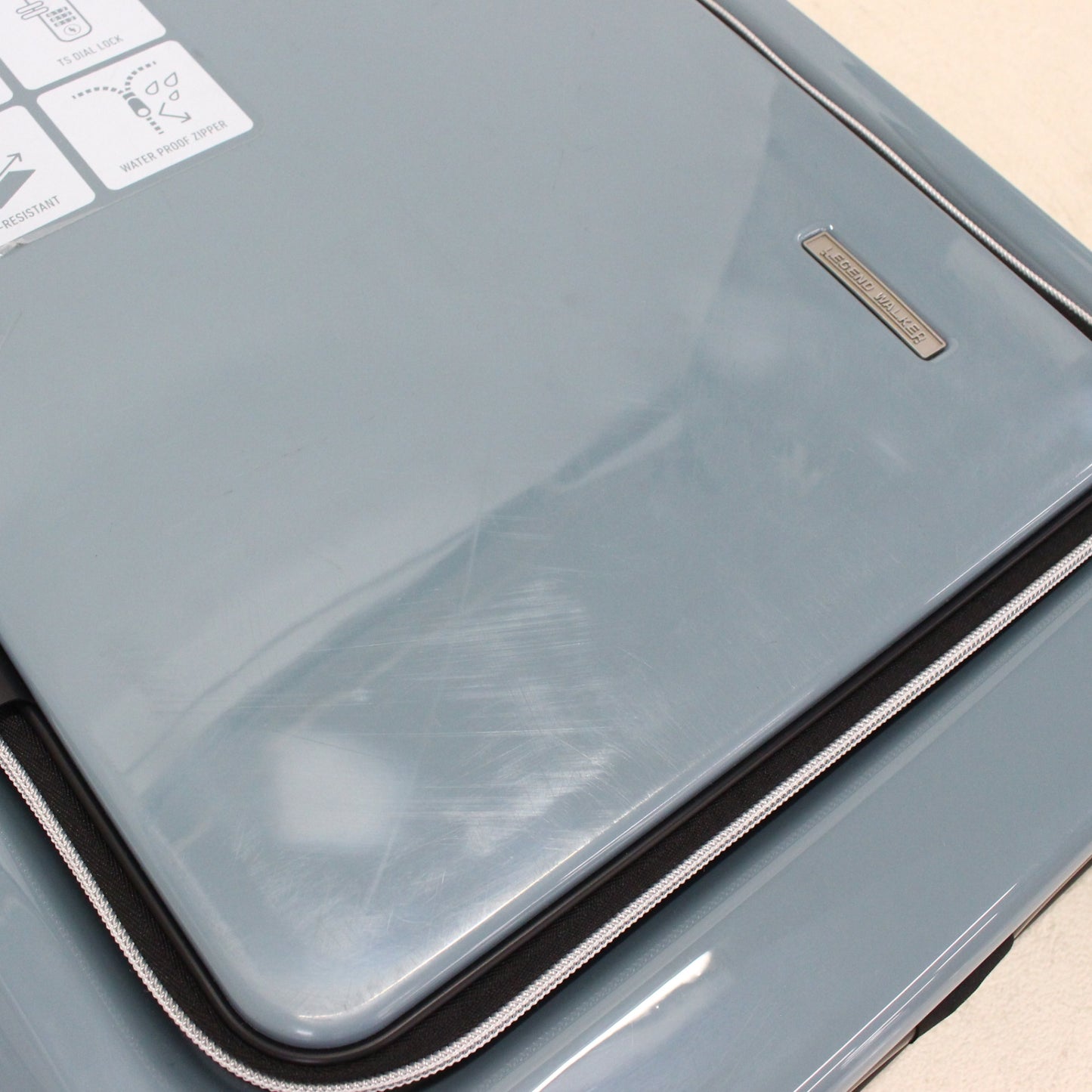 [1-3泊向けサイズ]LEGEND WALKER 6031 フィット 24L/拡張時55L ハードスーツケース 6031-60-bl  グレイッシュブルー 整備済みアウトレット品 [良い(B)]