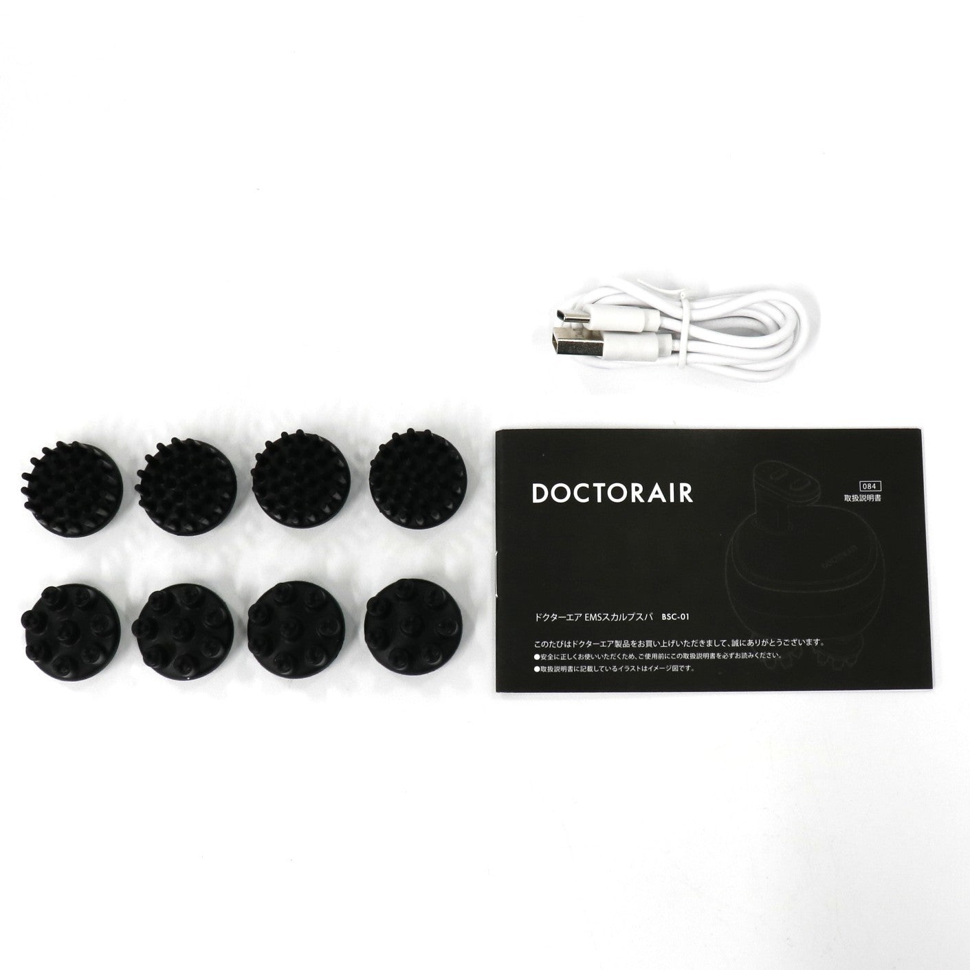 ドクターエア EMSスカルプスパ bsc-01-wh  セレニティホワイト 整備済みアウトレット品 [中古(A)]