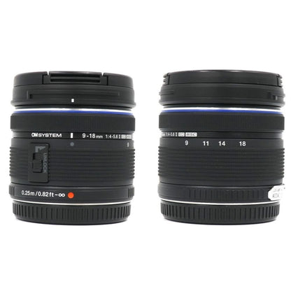 OM SYSTEM M.ZUIKO DIGITAL ED 9-18mm F4.0-5.6 II 超広角ズームレンズ ed918mmf40-56-2   整備済みアウトレット品 [中古(A)]