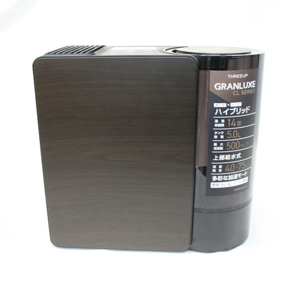 THREEUP（スリーアップ）GRANLUXE 気化式加湿器 （木造8.5畳/プレハブ14畳） CL-T2269 cl-t2269-bk  ブラック 整備済みアウトレット品 [中古(C)]