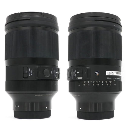 シグマ 35mm F1.2 DG DN Art 単焦点レンズ (SONY Eマウント) 341657  sigma-35mm-f12-e   整備済みアウトレット品 [良い(B)]
