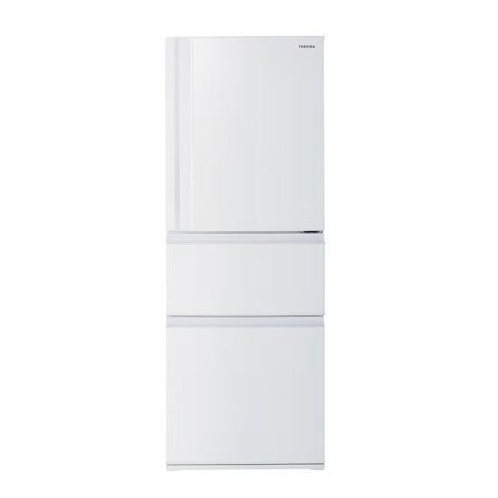 【特殊配送】[326L][二人暮らし向け][右開き]東芝 GR-V33SC 冷蔵庫 gr-v33sc-wu  マットホワイト 整備済みアウトレット品 [中古(B)]