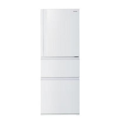 【特殊配送】[326L][二人暮らし向け][右開き]東芝 GR-V33SC 冷蔵庫 gr-v33sc-wu  マットホワイト 整備済みアウトレット品 [中古(B)]