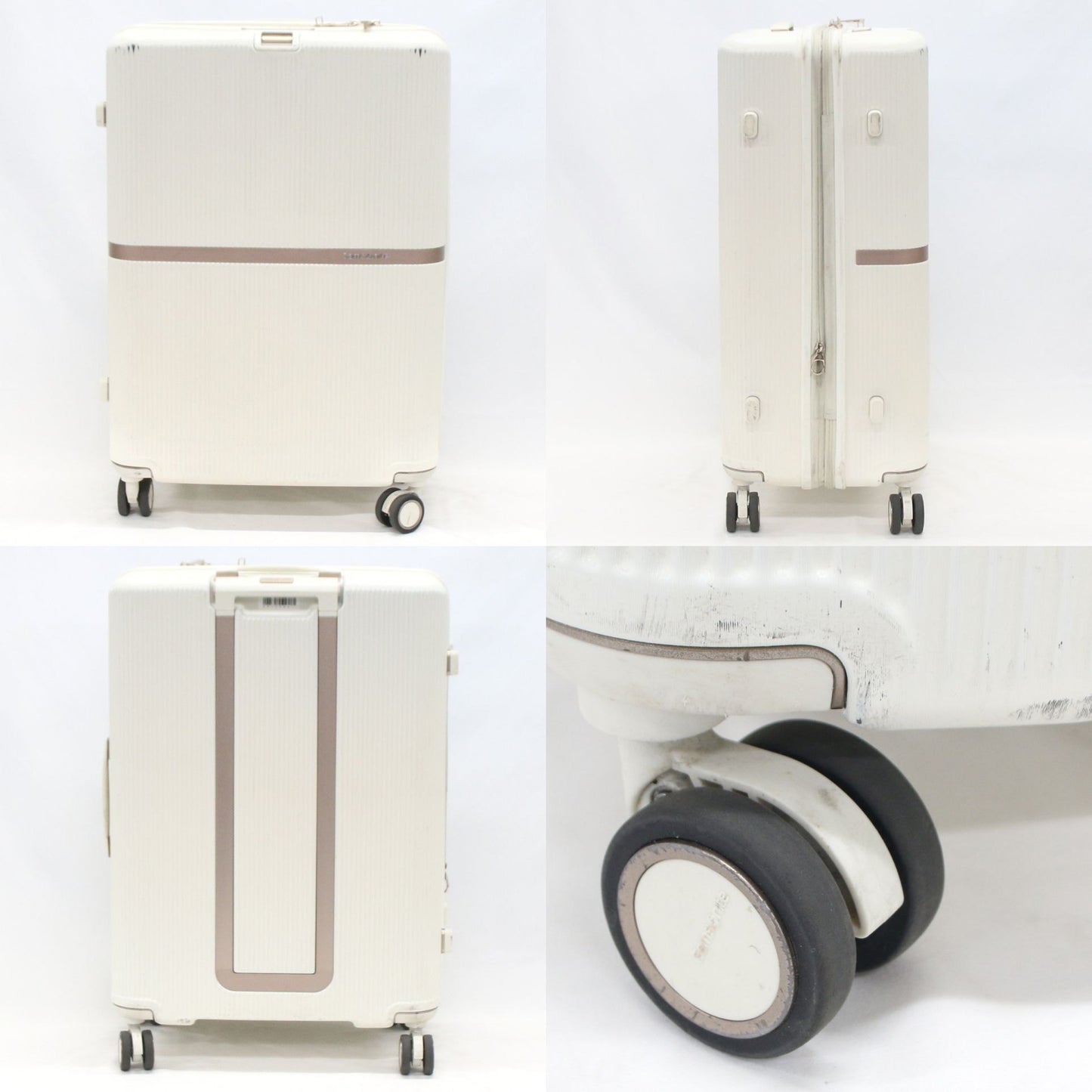 [中古(C)] [5-8泊向けサイズ]サムソナイト ミンター スピナー69 エキスパンダブル 75L/拡張時92L ハードスーツケース　samsonite-minter69-iv アイボリーsamsonite-minter69-iv　[可]