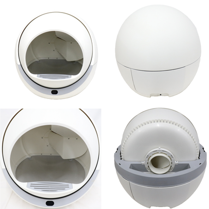 ブルーピッグ PETREE ペッツリー PLUS 猫用自動トイレ petree-plus-w  ホワイト 整備済みアウトレット品 [良い(B)]