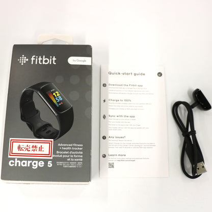 Fitbit Charge5 GPS搭載フィットネストラッカー ブラック L/Sサイズ FB421BKBK-FRCJK fb421bkbk-frcjk   ジャンク品 [難あり(D)]