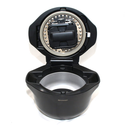 [中古(B)] シャープ ヘルシオ ホットクック KN-HW24H 2〜6人用 2.4L容量　kn-hw24h-b プレミアムブラック [良い]