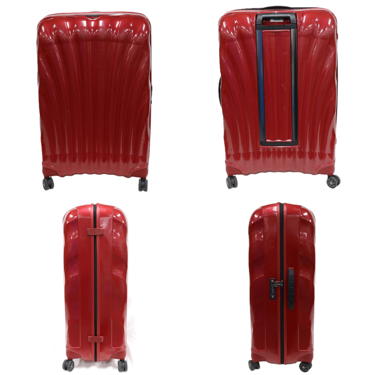[8-10泊向けサイズ]サムソナイト シーライト スピナー81 123L ハードスーツケース samsonite-clite81-rd  レッド 整備済みアウトレット品 [中古(C)]
