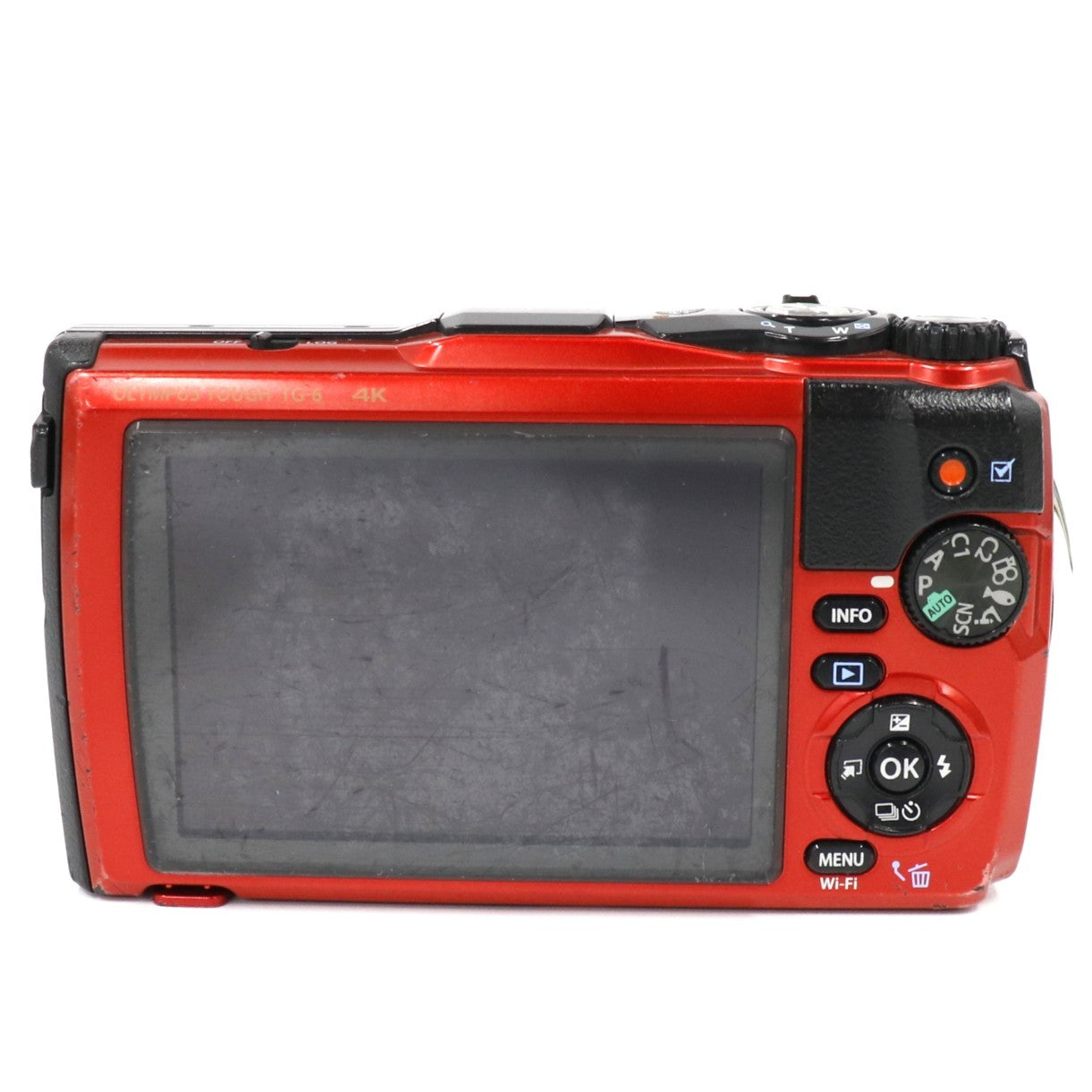 [中古(B)] OLYMPUS 防水カメラ STYLUS Tough TG-6　tg-6-r レッド [良い]