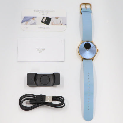 [中古(B)] Withings ScanWatch Light スマートウォッチ hwa11-model-blu ブルー [良い]