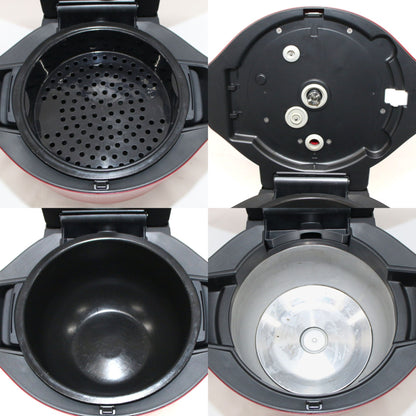 [中古(C)] シャープ ヘルシオ ホットクック KN-HW24G 2〜6人用 2.4L容量　kn-hw24g-r レッドkn-hw24g-r　[可]