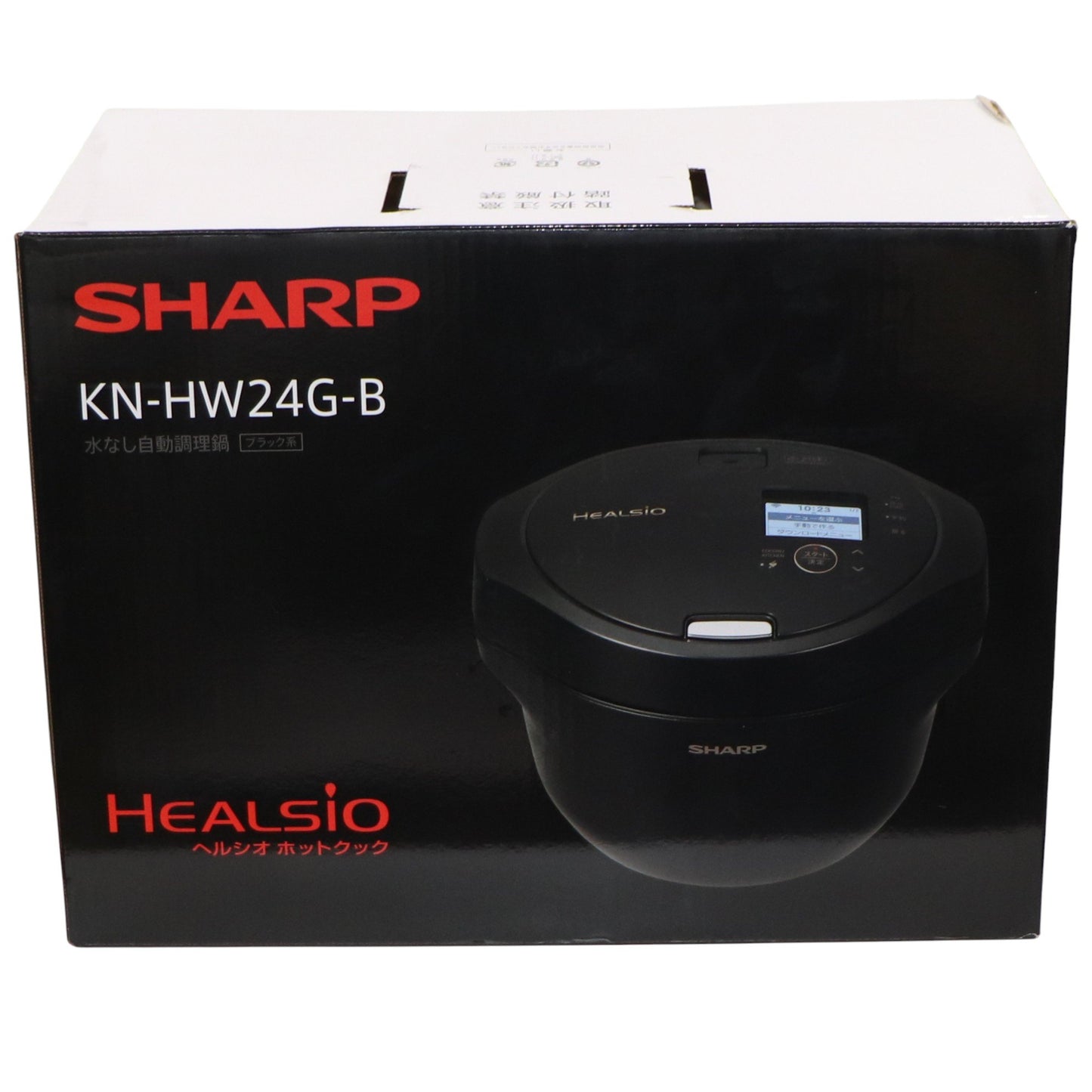 [ジャンク] シャープ ヘルシオ ホットクック KN-HW24G 2〜6人用 2.4L容量 ブラック[難あり(D)]