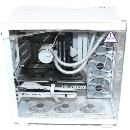 [ジャンク] ルックテックPC GAMEMAN ALBA (Core i7 14700KF/GeForce RTX 4070 SUPER/32GB/1TB M.2 NVMe Gen4 SSD) ホワイト ゲーミングデスクトップパソコン  gameman-alba [難あり(D)]