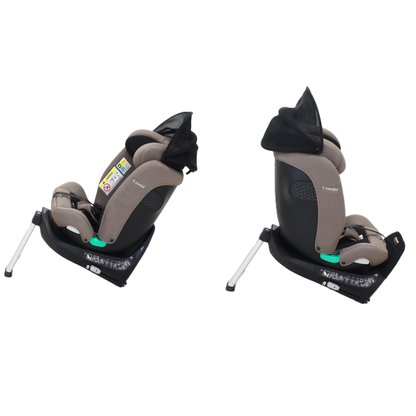 コンビ クルムーヴ ロング R129 エッグショック EA チャイルドシート (ISOFIX固定 / R129適合) 4972990193641  グレージュ 整備済みアウトレット品 [良い(B)]